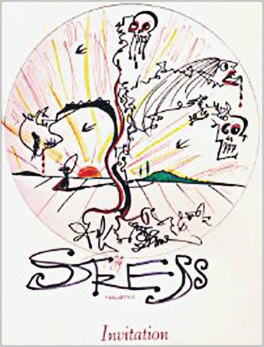 Рис. 2. Запрошення на Світовий конгрес стресу (1979 р., Монте-Карло) роботи Сальвадора Далі
