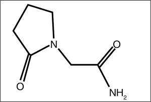 Рис. 2. Химическая структура пирацетама