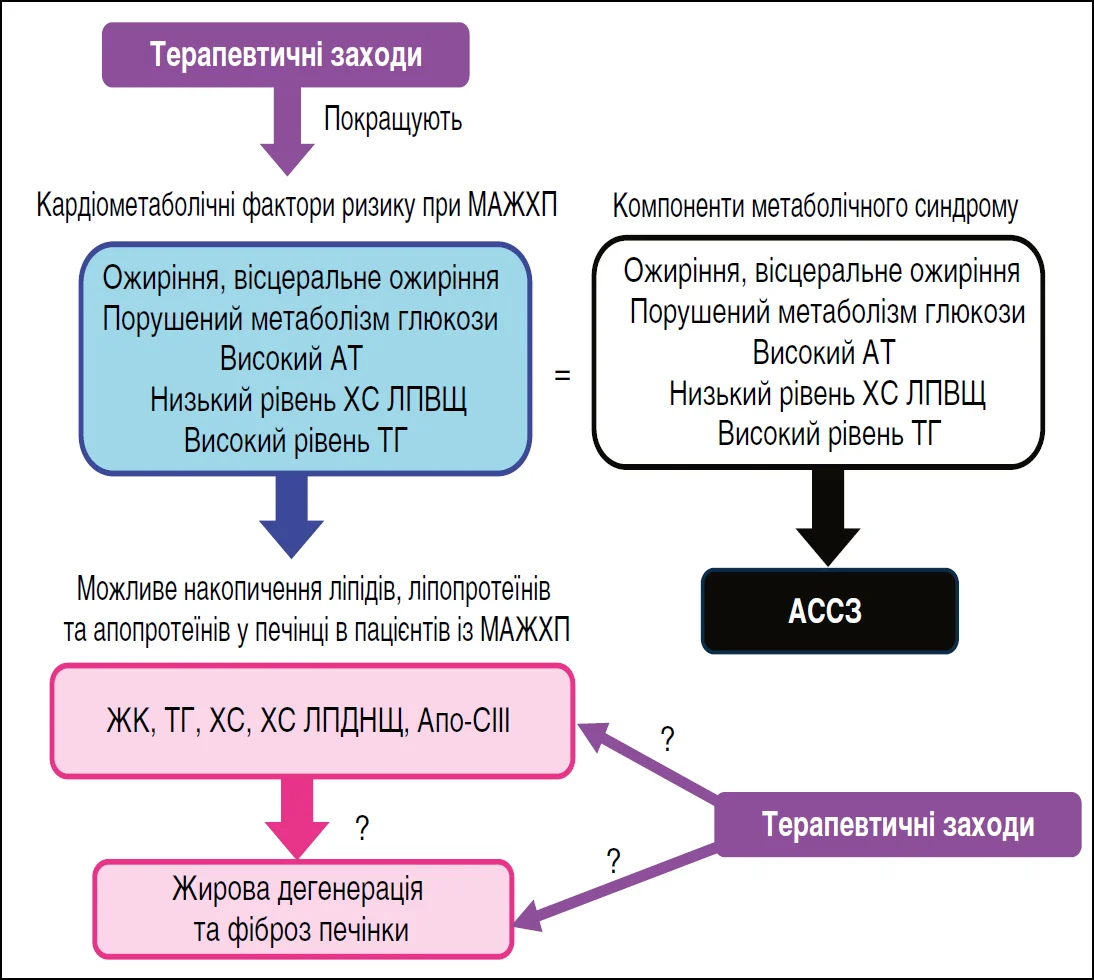 Рис. 2. Вплив терапевтичних втручань на МАЖХП