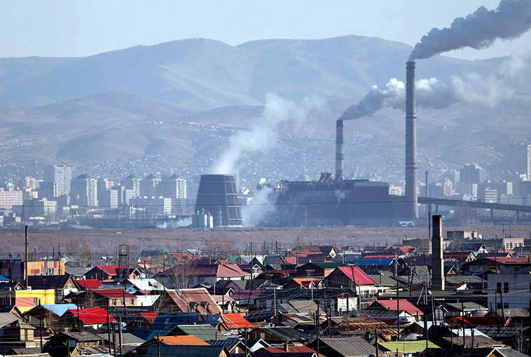 Загрязнение воздуха в Монголии